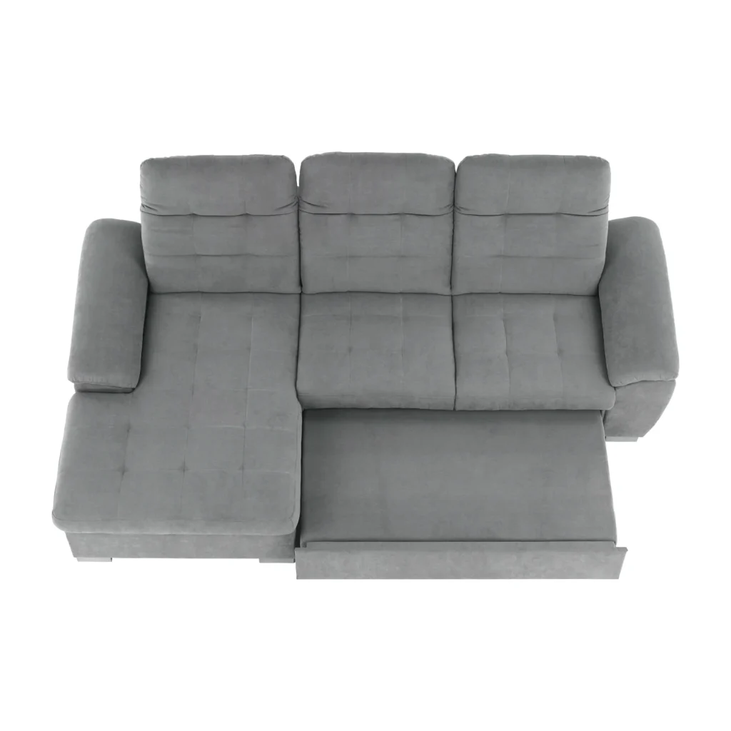 Coltar, tesatura gri, stanga, EVANGELIN