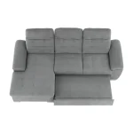 Coltar, tesatura gri, stanga, EVANGELIN