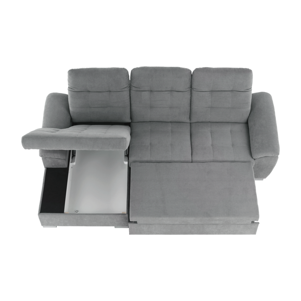 Coltar, tesatura gri, stanga, EVANGELIN