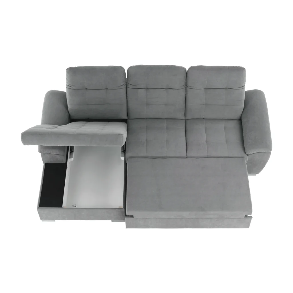 Coltar, tesatura gri, stanga, EVANGELIN