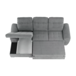 Coltar, tesatura gri, stanga, EVANGELIN