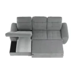 Coltar, tesatura gri, stanga, EVANGELIN