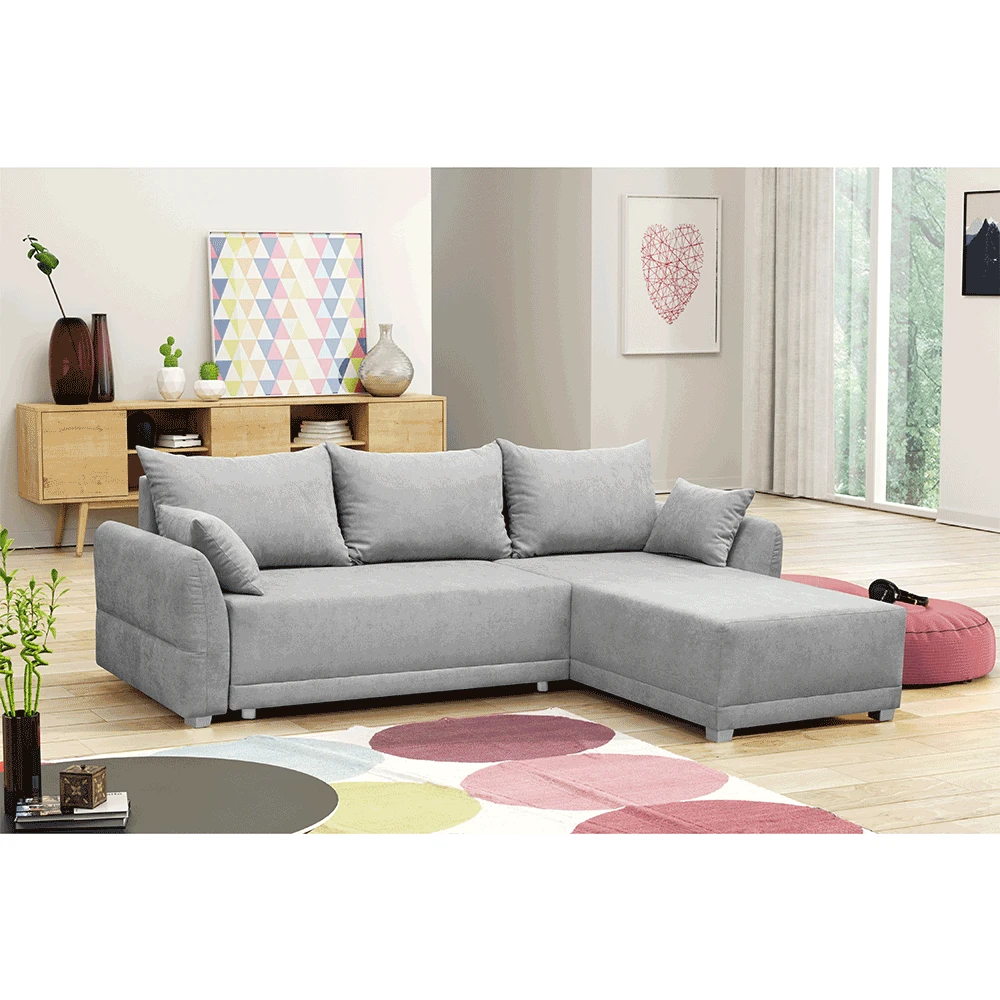 Canapea universala, gri deschis, KARLOTA