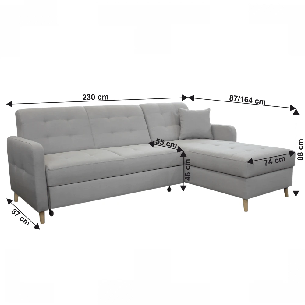 Coltar universal, gri mix, VISBY