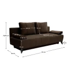 Canapea extensibila, maro, BERO