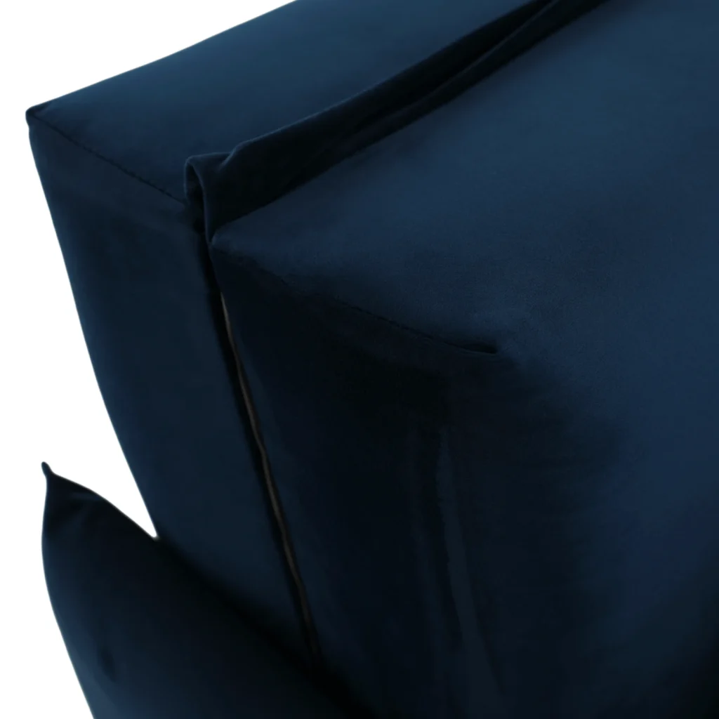 Canapea 3 locuri, tesatura albastra Paris Riviera, ALANA