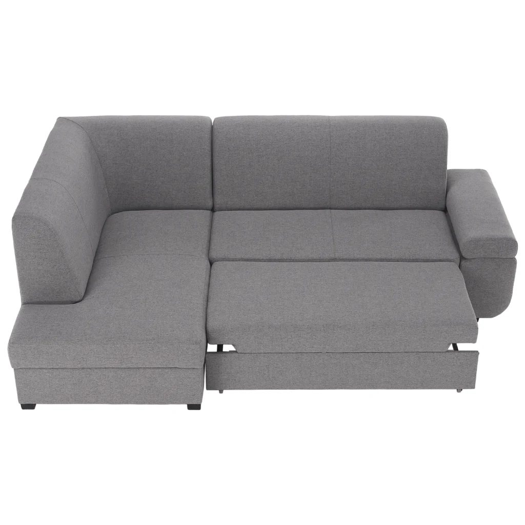 Canapea extensibila, suvite gri, stanga, FOSA ROH