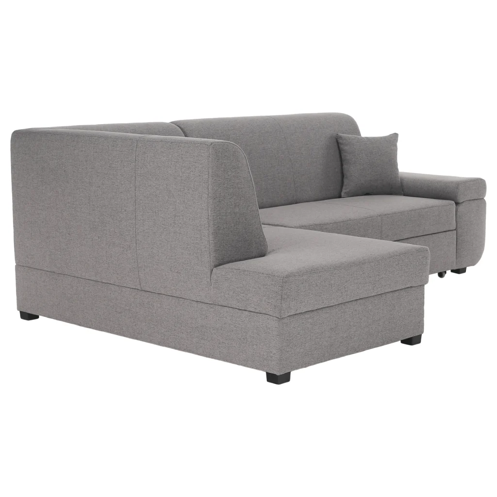 Canapea extensibila, suvite gri, stanga, FOSA ROH