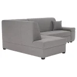 Canapea extensibila, suvite gri, stanga, FOSA ROH