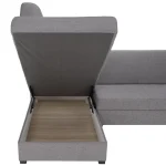 Canapea extensibila, suvite gri, stanga, FOSA ROH