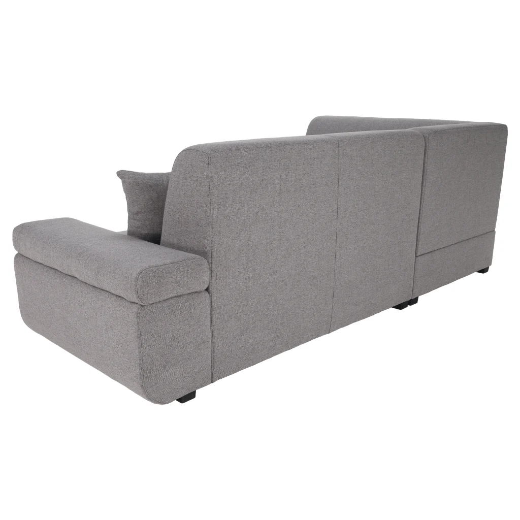 Canapea extensibila, suvite gri, stanga, FOSA ROH