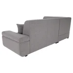 Canapea extensibila, suvite gri, stanga, FOSA ROH