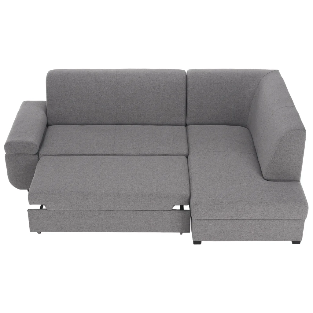 Canapea extensibila, suvite gri, dreapta, FOSA ROH