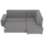 Canapea extensibila, suvite gri, dreapta, FOSA ROH