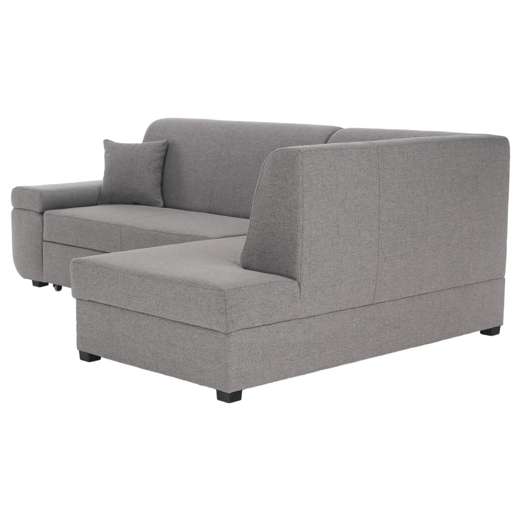 Canapea extensibila, suvite gri, dreapta, FOSA ROH