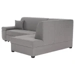 Canapea extensibila, suvite gri, dreapta, FOSA ROH