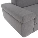 Canapea extensibila, suvite gri, dreapta, FOSA ROH