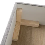 Canapea extensibila, suvite gri, dreapta, FOSA ROH