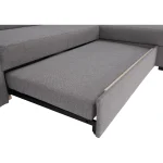 Canapea extensibila, suvite gri, dreapta, FOSA ROH