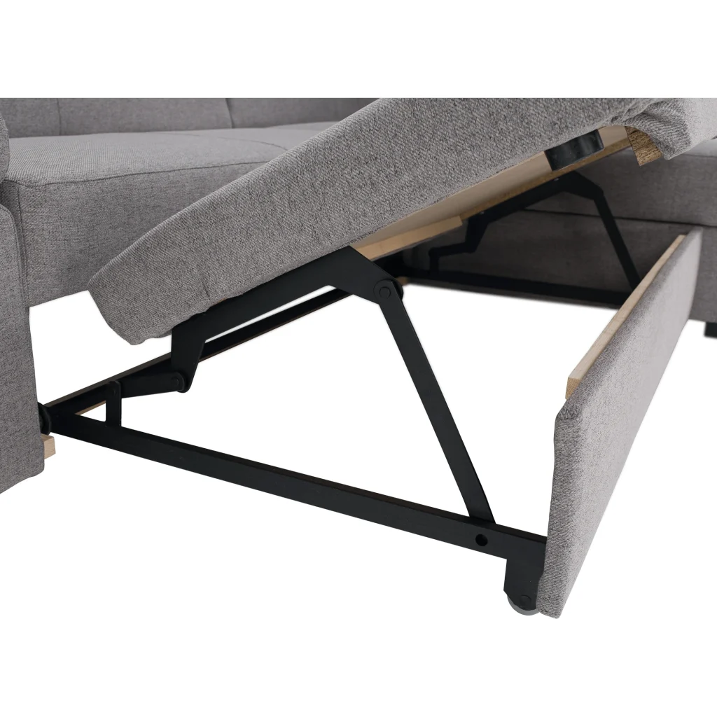 Canapea extensibila, suvite gri, dreapta, FOSA ROH