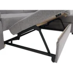 Canapea extensibila, suvite gri, dreapta, FOSA ROH