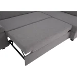 Canapea extensibila, suvite gri, dreapta, FOSA ROH