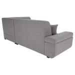 Canapea extensibila, suvite gri, dreapta, FOSA ROH