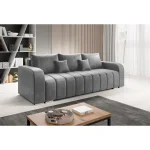 Canapea extensibila, culoare gri, PORIMA