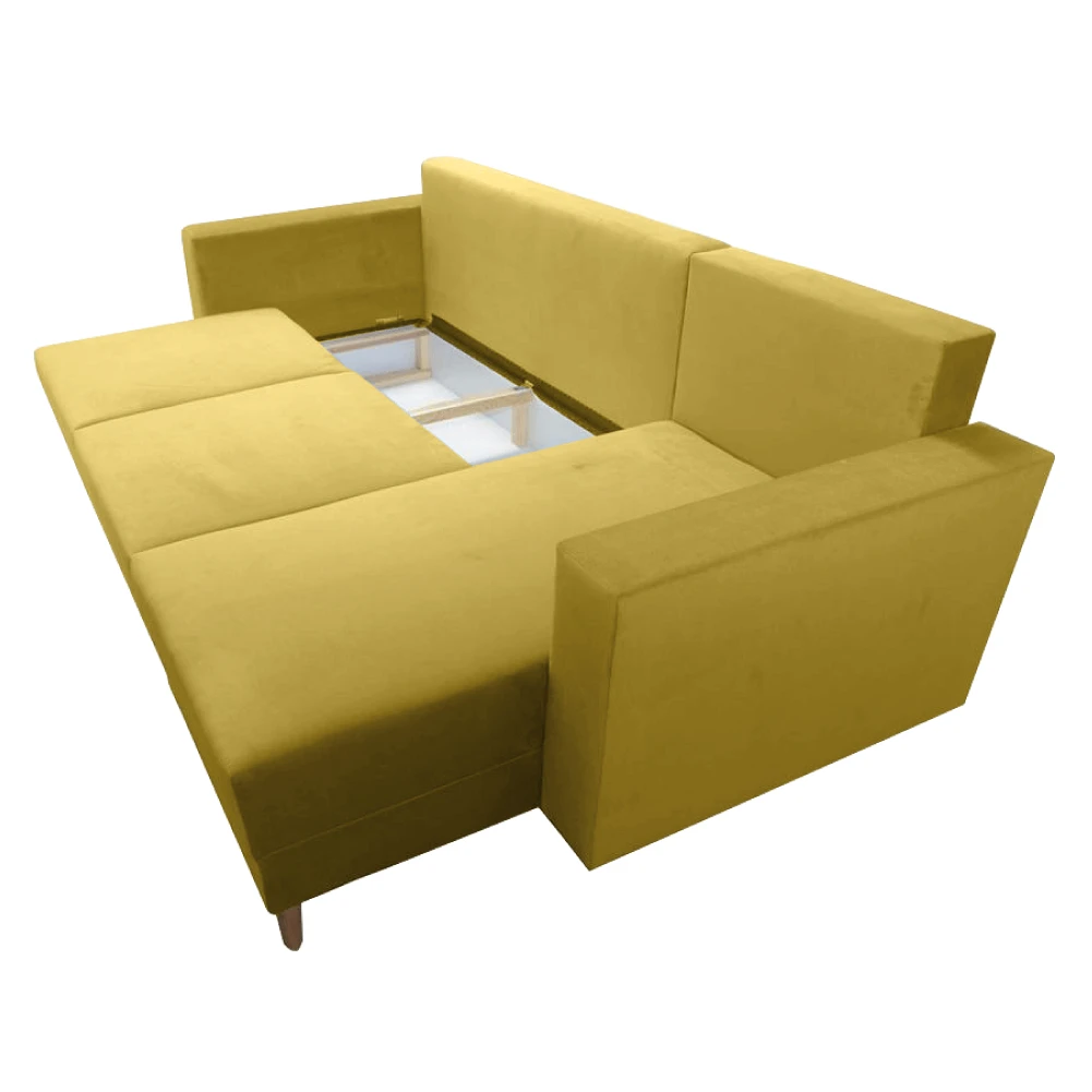 Canapea extensibila, galben, dreapta, BLEKY ROH