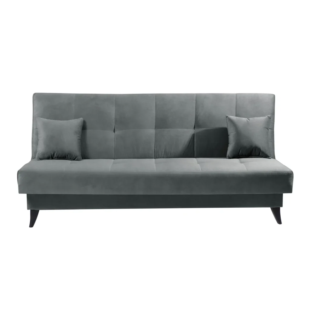 Canapea extensibila cu spatiu de depozitare, gri, URGO