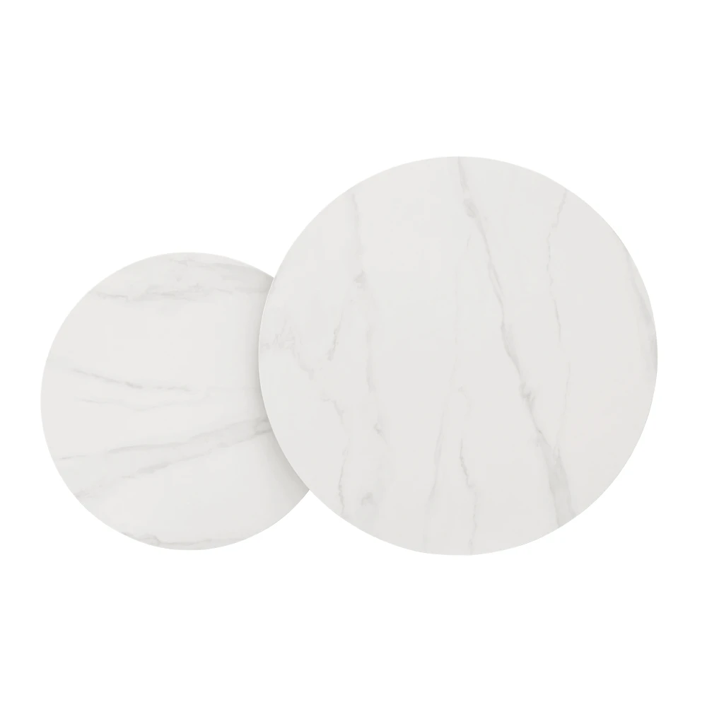 Set 2 mese de cafea, auriu/imitatie de marmura, DEVNET 2 NEW