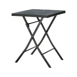 Set ratan de gradina 1+2, negru, FARUK