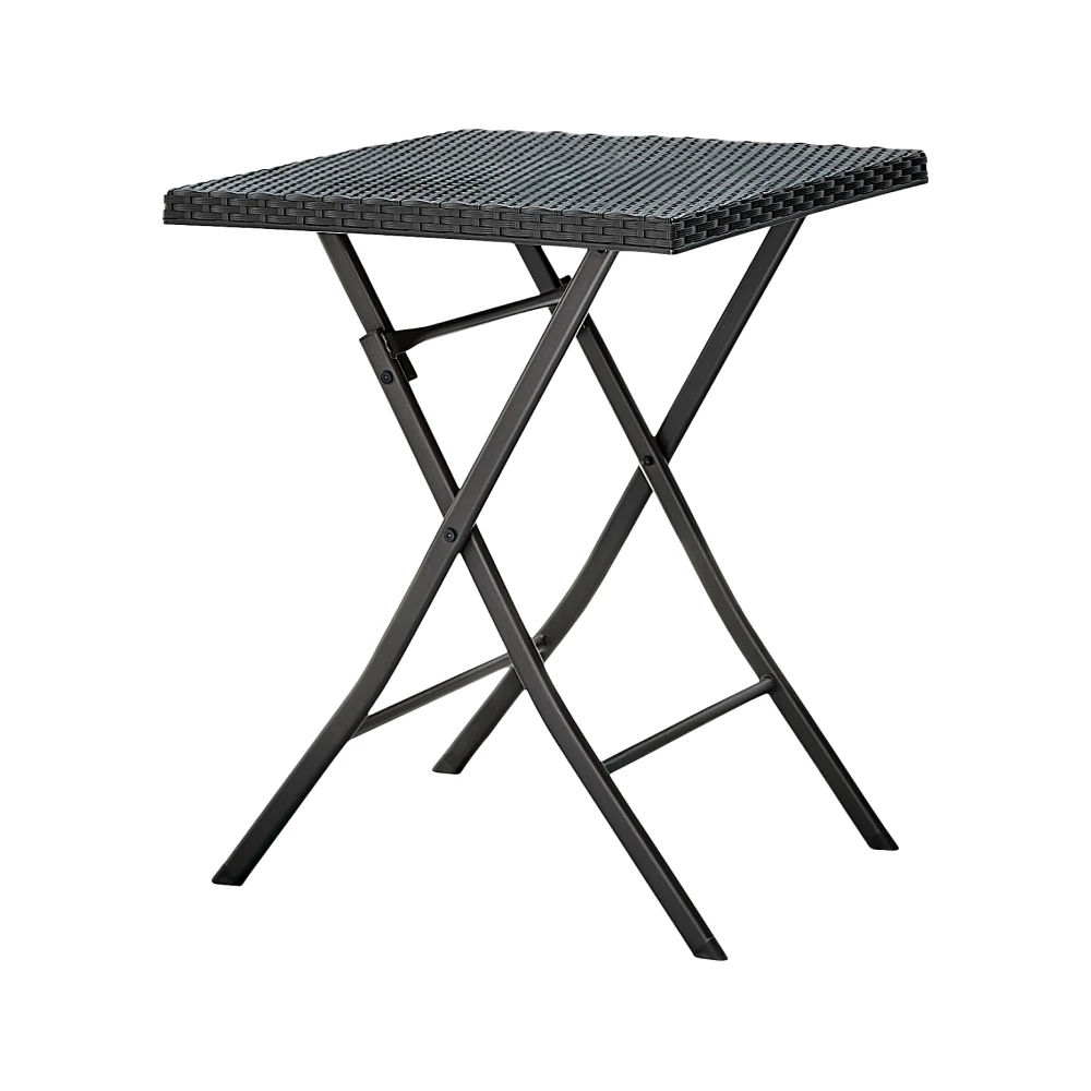 Set ratan de gradina 1+2, negru, FARUK