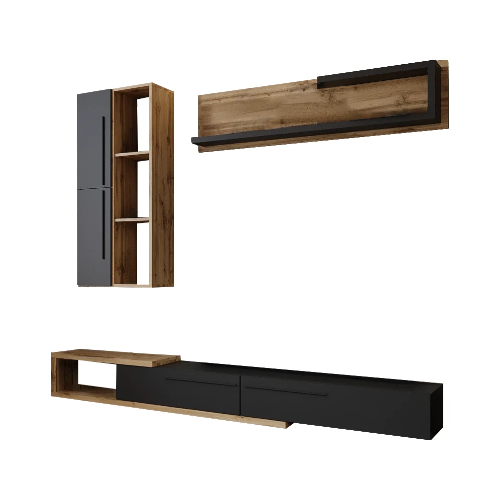 Mobilier living, stejar Tacho / antracit, KALVADOS