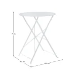 Set gradina 1+2, alb, otel, OBAX