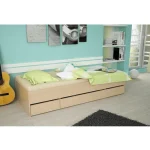 Pat cu spatiu de depozitare, 90x200 cm, MATIASI NEW