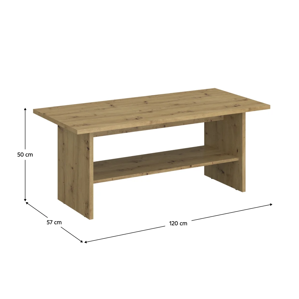 Masuta de cafea 120, stejar Artisan, AIRON