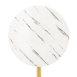 Masa dining, marmura / crom-auriu, LAMONT