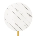 Masa dining, marmura / crom-auriu, LAMONT