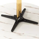 Masa dining, marmura / crom-auriu, LAMONT