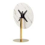 Masa dining, marmura / crom-auriu, LAMONT