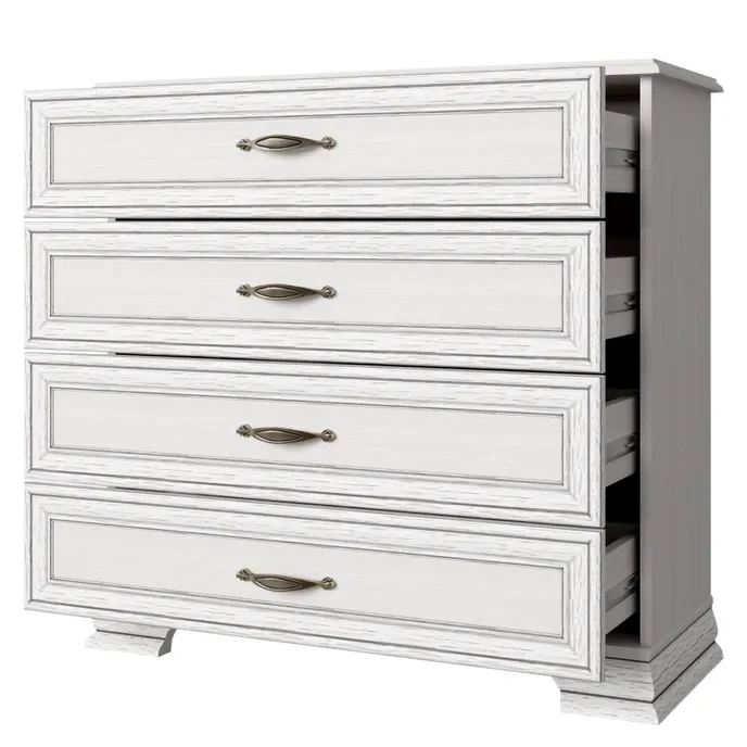 Comoda cu 4 sertare, woodline crem, TIFFY 4S