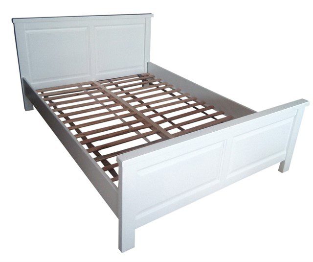 PRODUS RESIGILAT: PAT LEMN MARIUS ALB, 180×200 CM