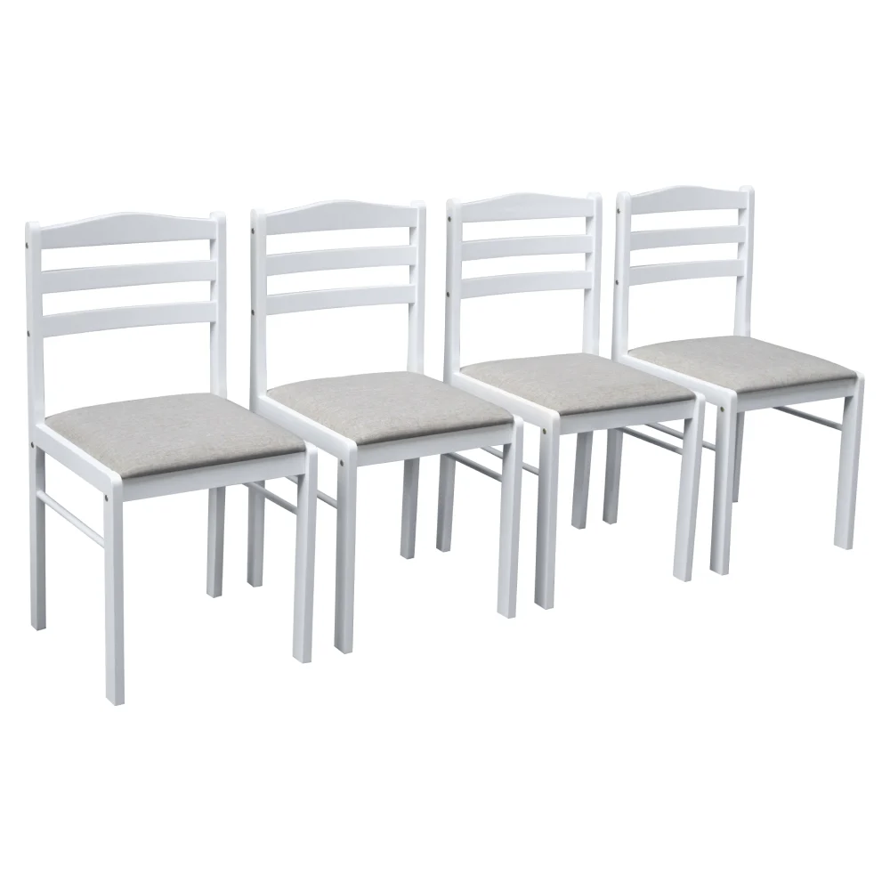 Set de sufragerie 1+4, alb/gri bej, SOMIN