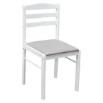 Set de sufragerie 1+4, alb/gri bej, SOMIN