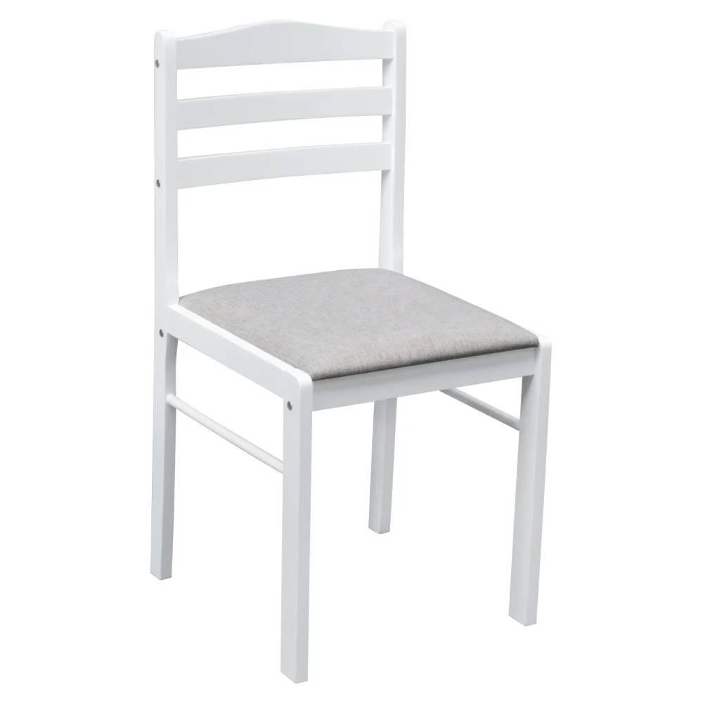 Set de sufragerie 1+4, alb/gri bej, SOMIN