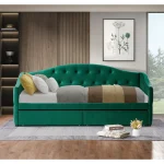 Pat cu spatiu de depozitare, 90x200, tesatura Velvet catifea, ZASKA