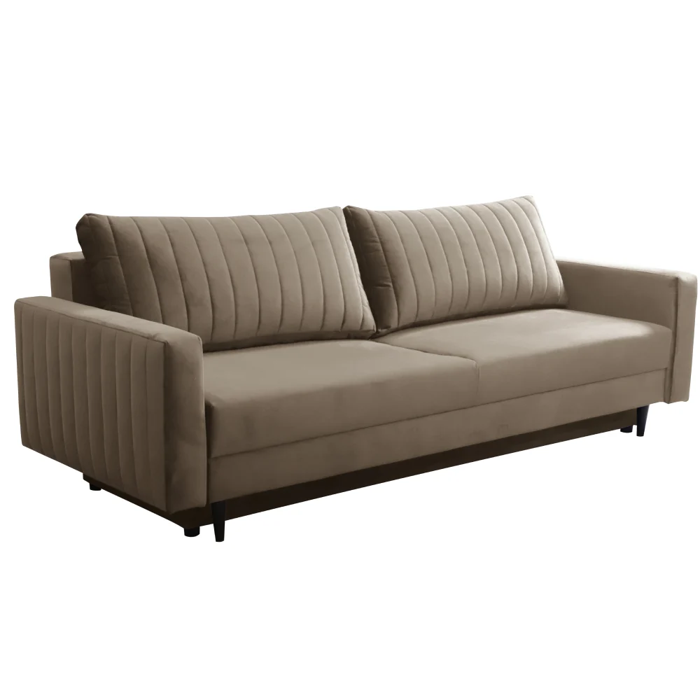 Canapea extensibila, gri-bej Taupe, PALEM
