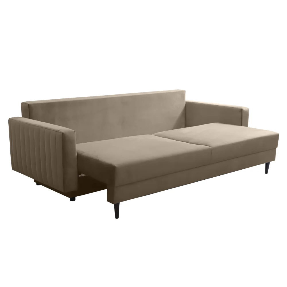 Canapea extensibila, gri-bej Taupe, PALEM