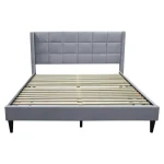 Pat, 160x200, gri tesatura Velvet, BELATO